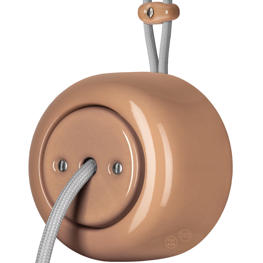 Derma round porcelain surface-mounted cable gland by Katy Paty