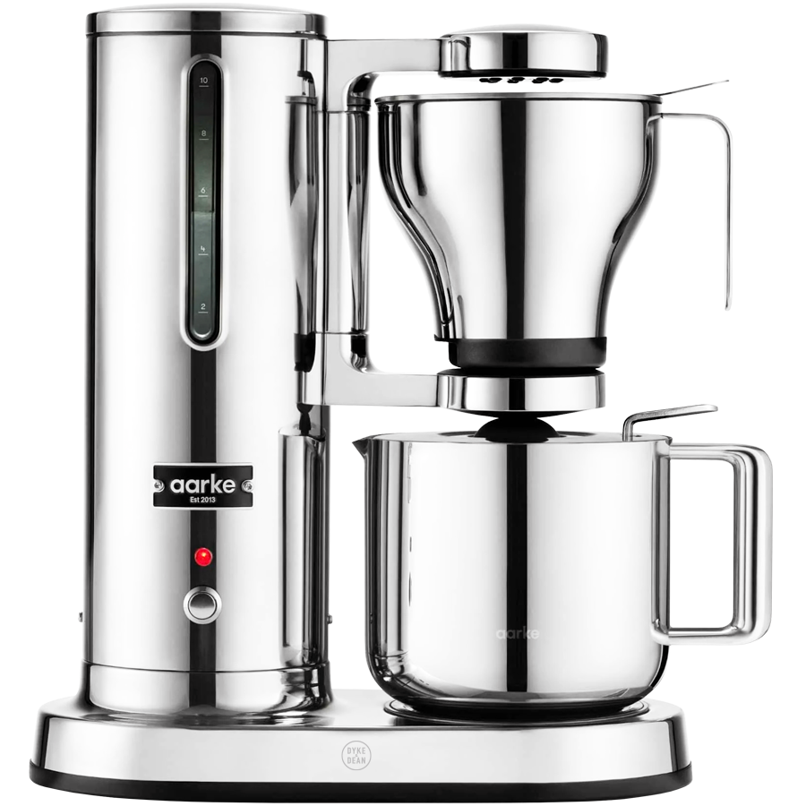 Aarke coffee maker chrome