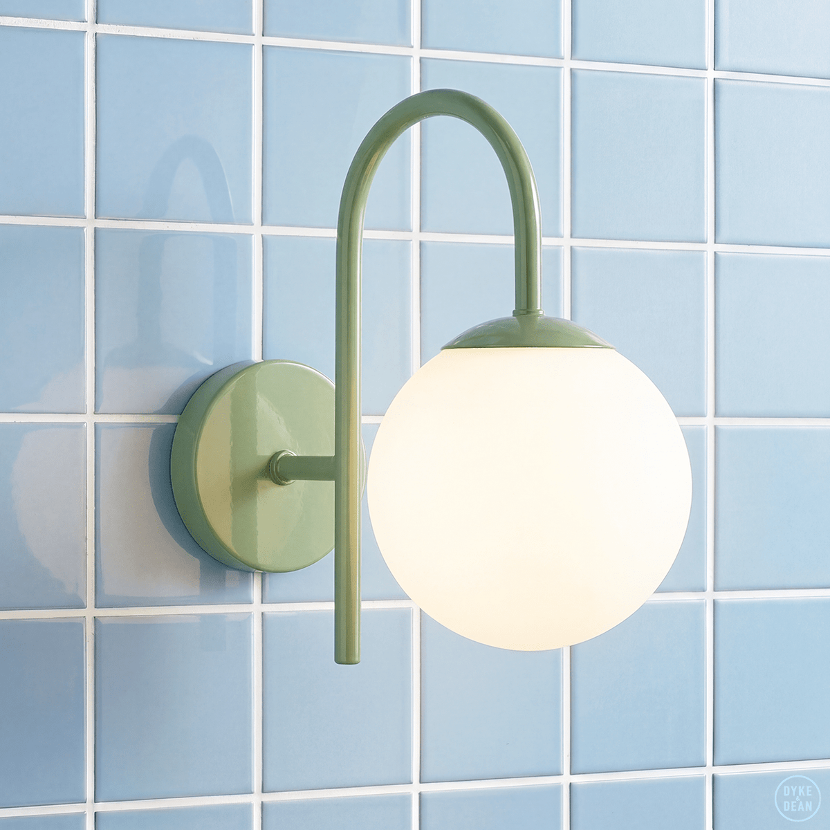 ARC WALL LIGHT SMALL GLOBE - DYKE & DEAN