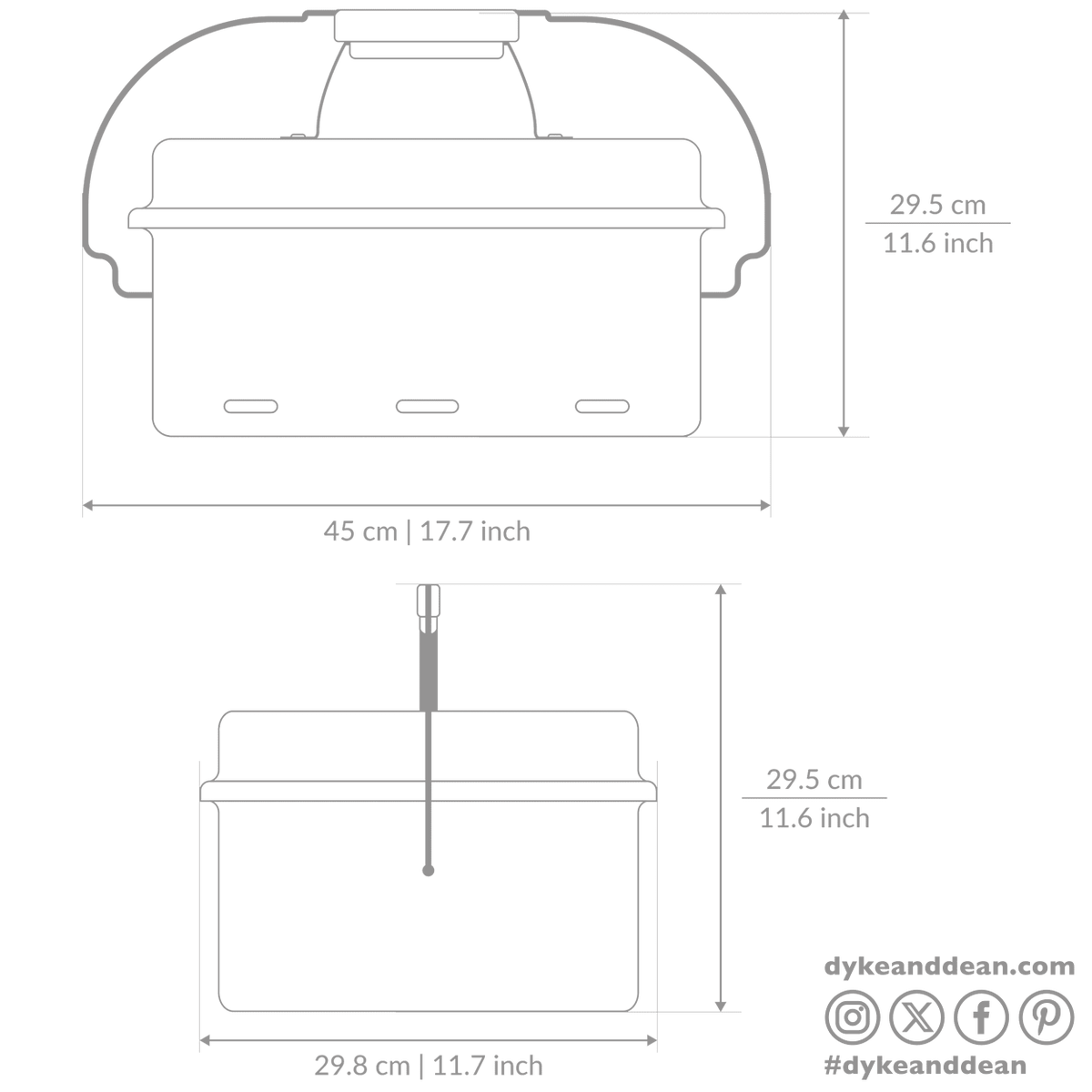 BLACK ENAMEL BARBEQUE - DYKE & DEAN