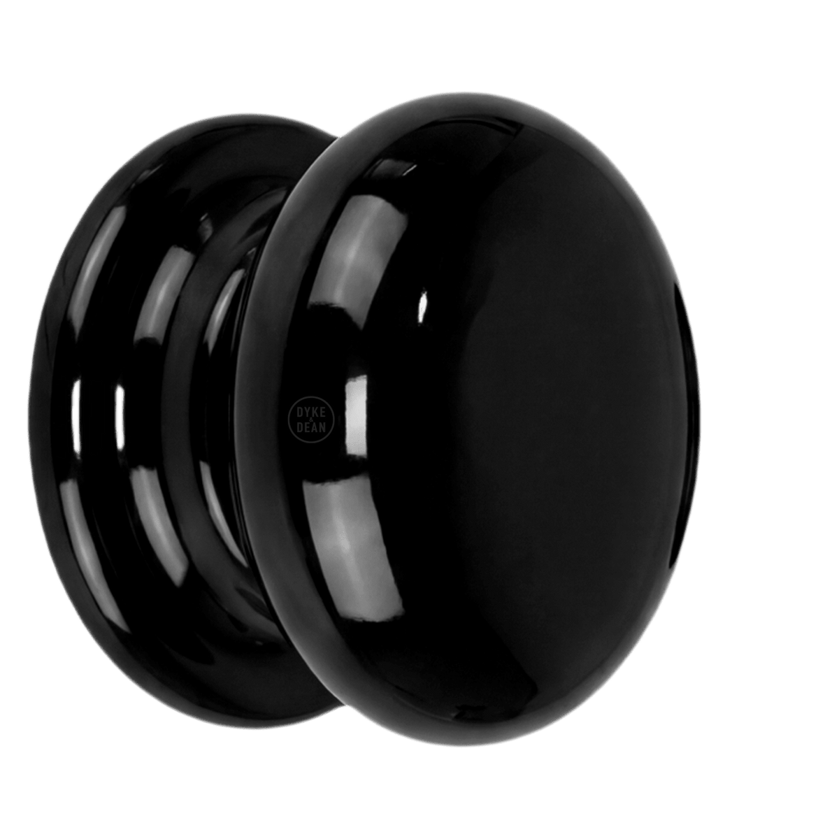 BLACK PORCELAIN DOOR KNOBS - DYKE & DEAN