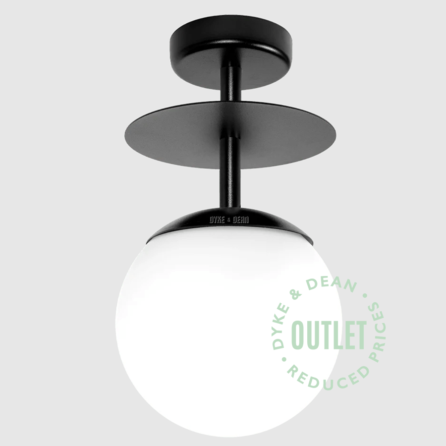 CEILING PLAFOND DISC WALL LIGHT BLACK OUTLET - DYKE & DEAN