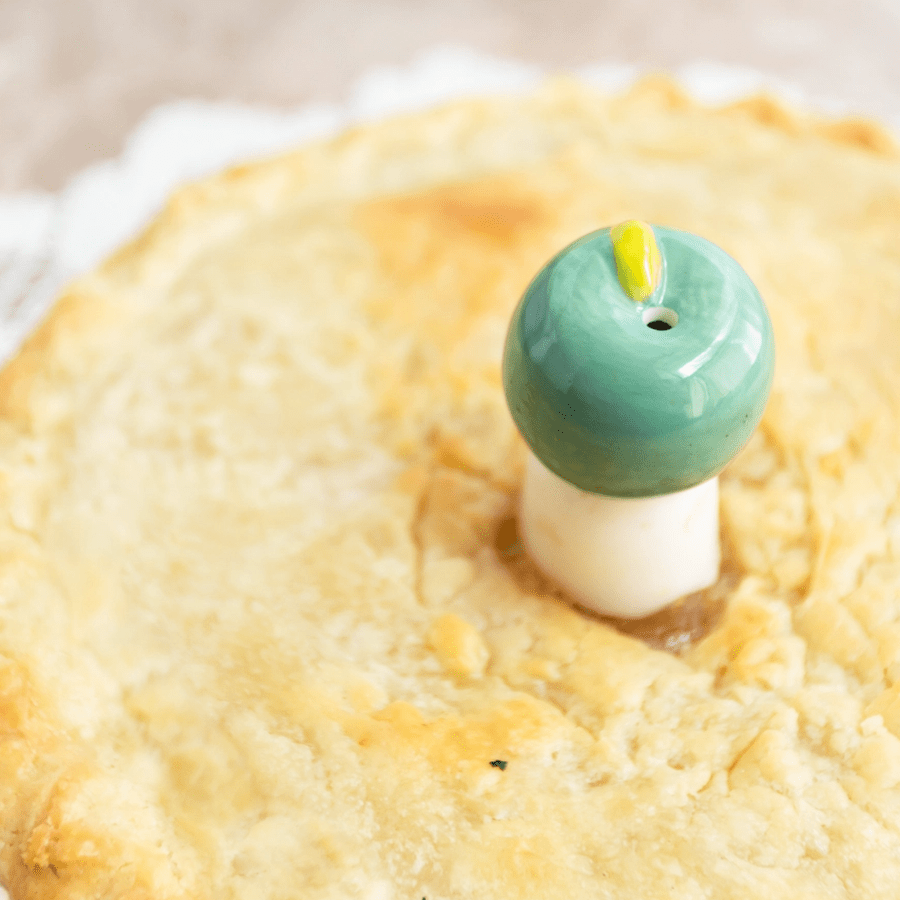 CERAMIC APPLE PIE VENT PIE BIRD - DYKE & DEAN