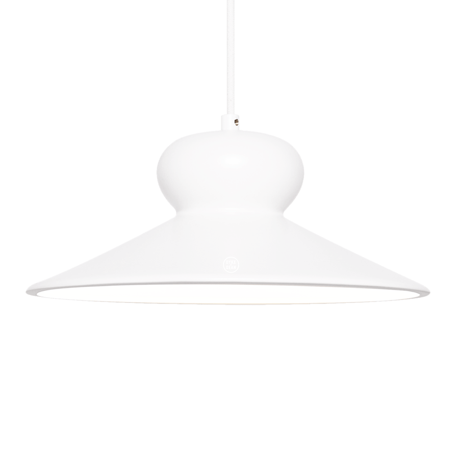 CERAMIC DOME PENDANT OVA SMALL - DYKE & DEAN
