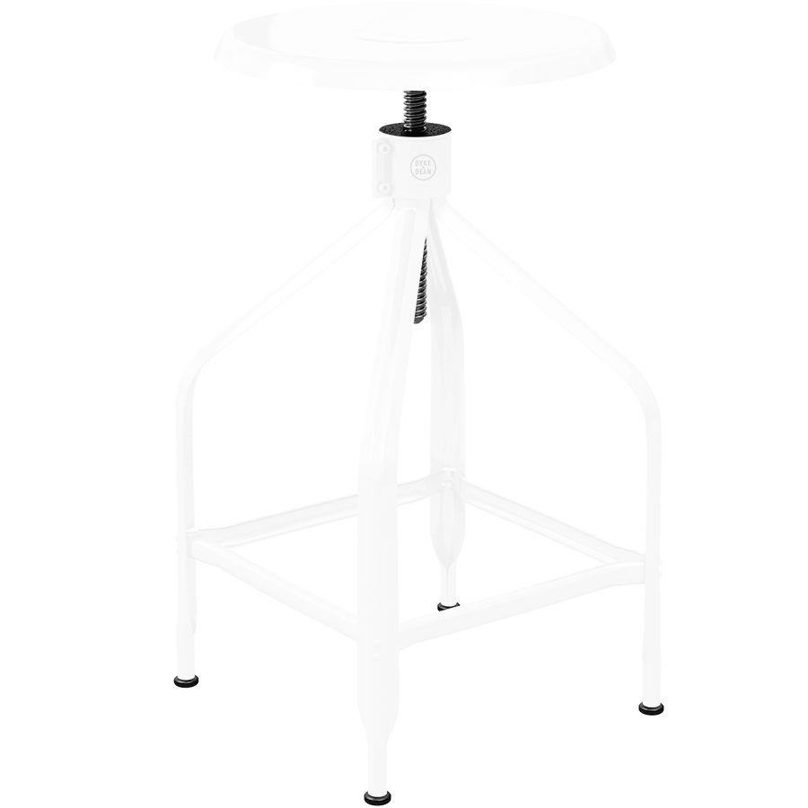 CHAISES NICOLLE TALL ADJUSTABLE SWIVEL STOOL - DYKE & DEAN