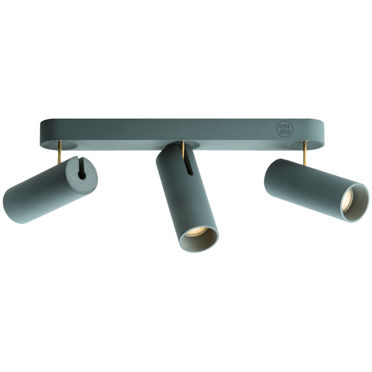 CONCRETE ADJUSTABLE 3 CEILING SPOT LIGHT - DYKE & DEAN