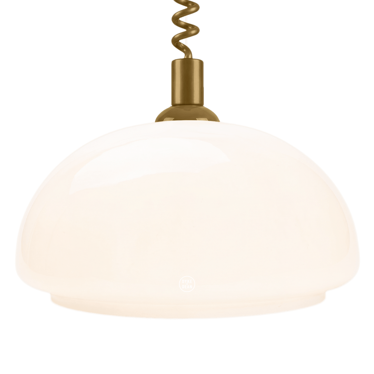 DOME OPALINE RETRACTABLE CORD LIGHT MEDIUM - DYKE & DEAN