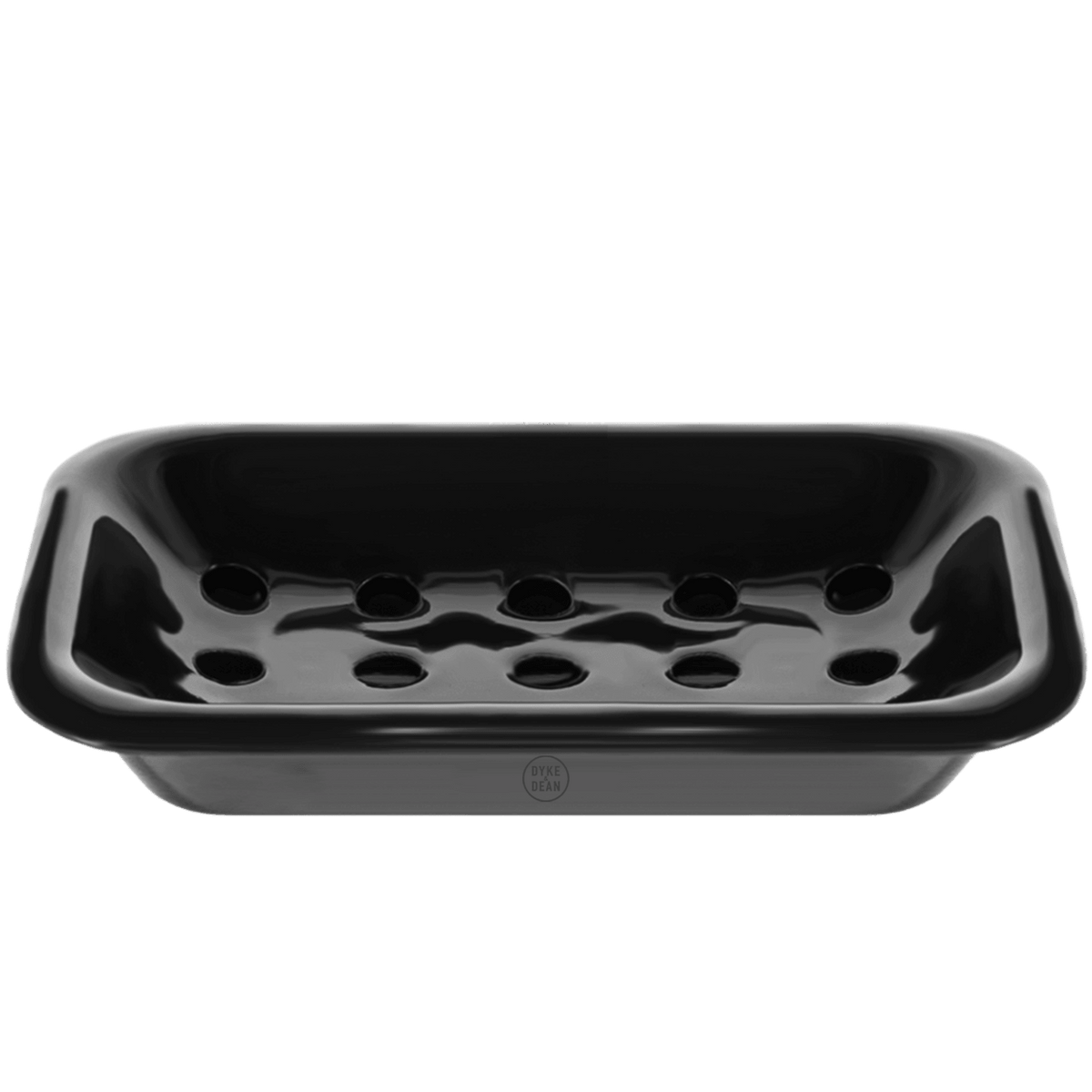 ENAMEL SOAP DISH BLACK - DYKE & DEAN