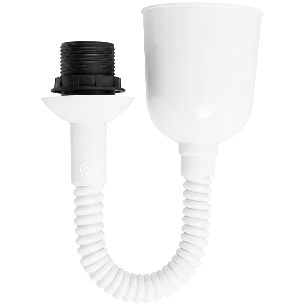 FLAT BLUE ENAMEL RETRACTABLE CORD LIGHT - DYKE & DEAN