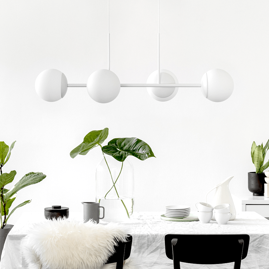 KOP WATERPROOF HANGING CEILING LIGHT WHITE - DYKE & DEAN