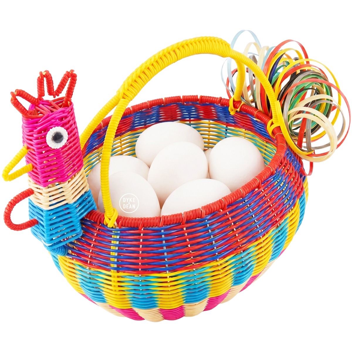 MEXICAN MULTI COLOURED EGG BASKET - DYKE & DEAN