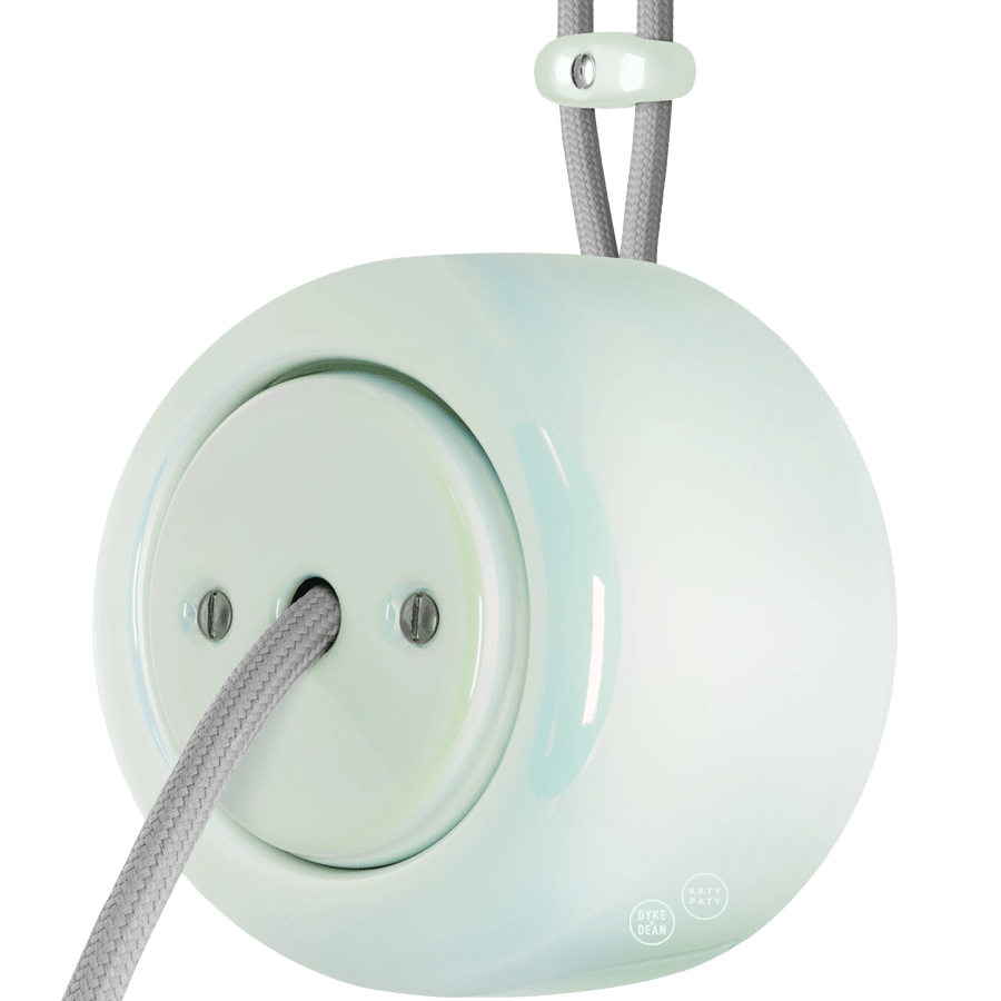 Concha round porcelain surface-mounted cable gland by Katy Paty