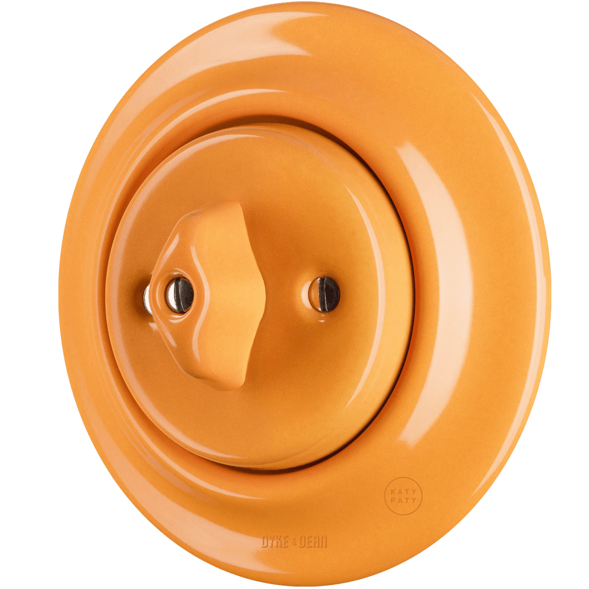 Carrot porcelain rotary wall light switch by Katy Paty