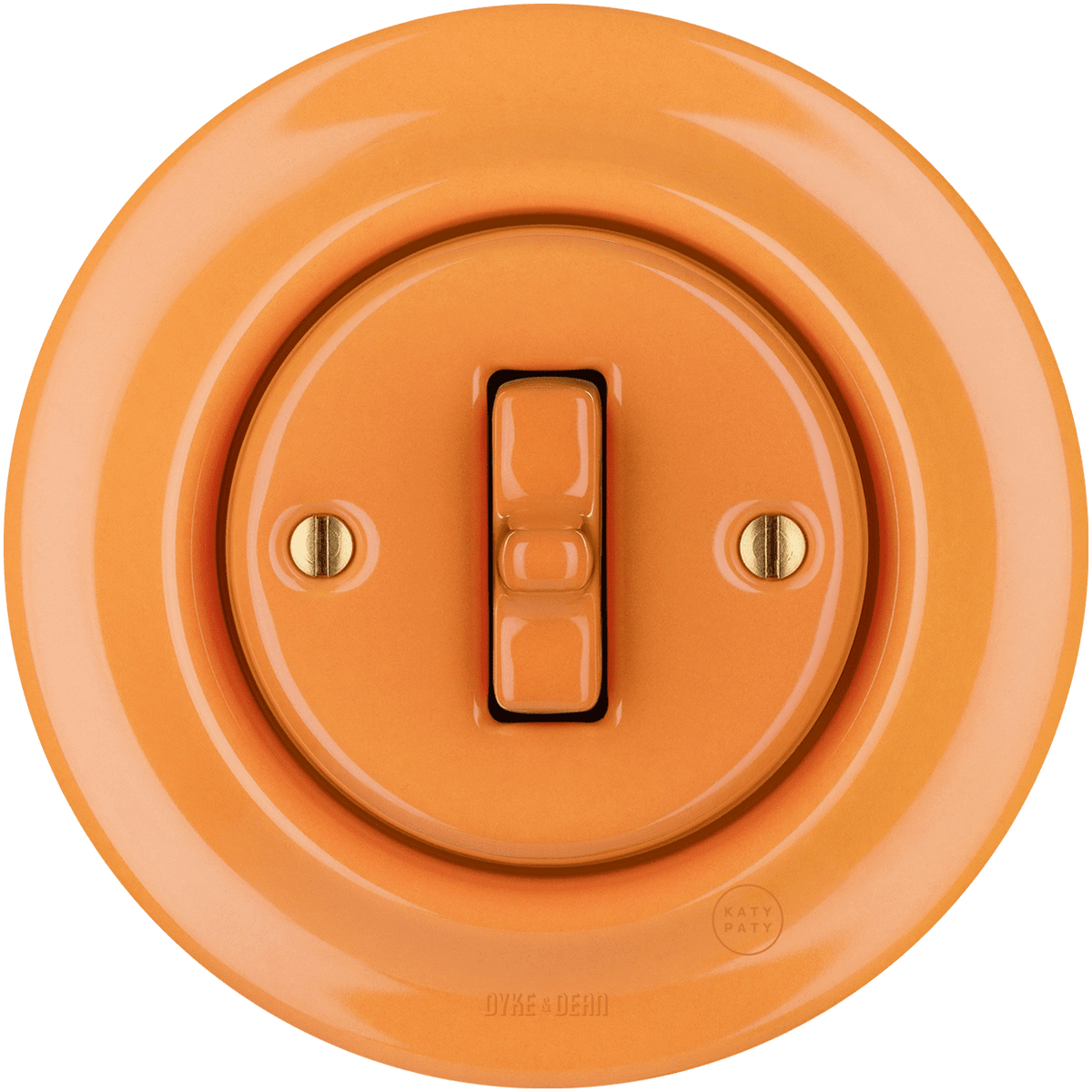 Carrot porcelain toggle wall light switch by Katy Paty