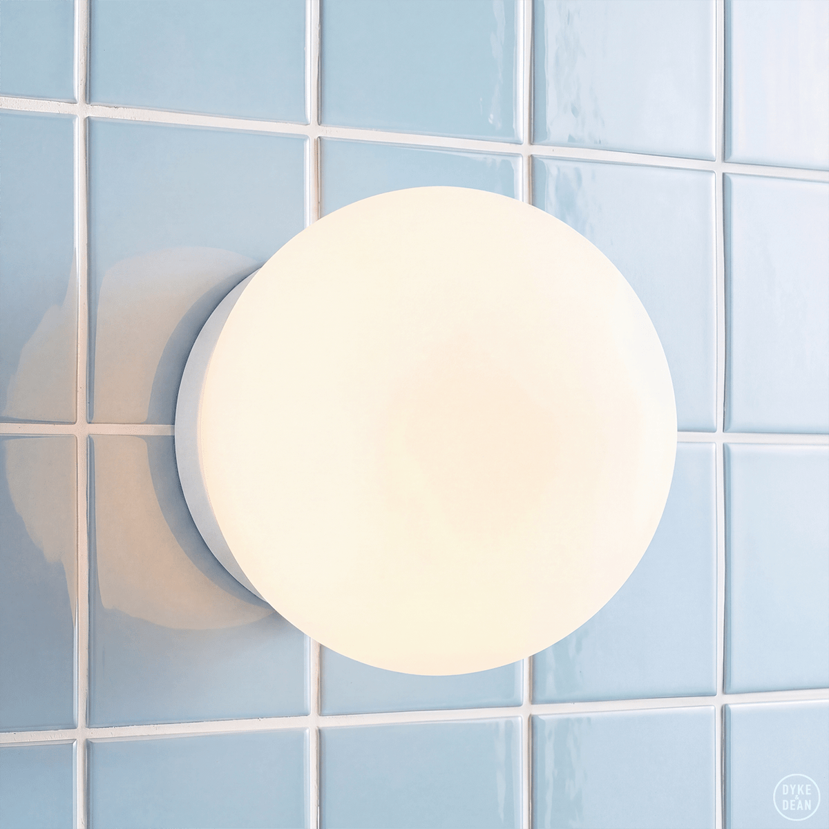 SPHERE LAMP WHITE BASE 300mm - DYKE & DEAN