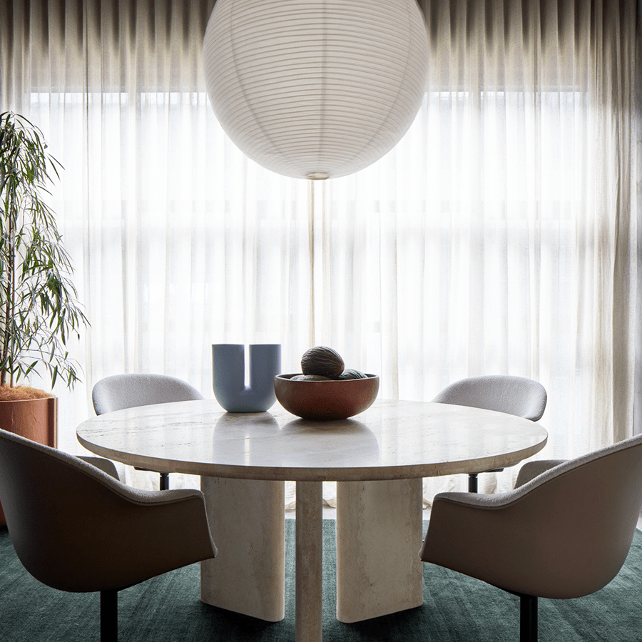 SPHERE LINEN LIGHT SHADE 70CM - DYKE & DEAN