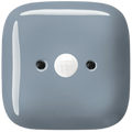 Ash Grey square porcelain wall motion sensor by Katy Paty