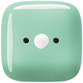 Mint square porcelain wall motion sensor by Katy Paty