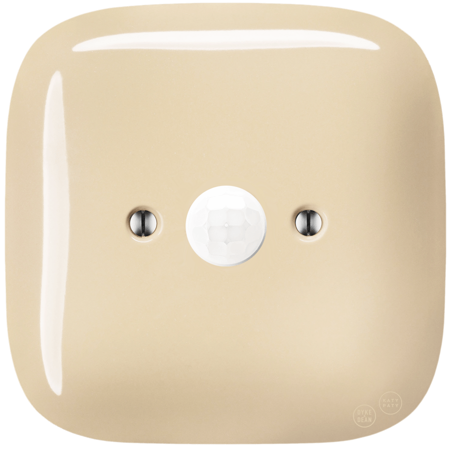 Sand square porcelain wall motion sensor by Katy Paty