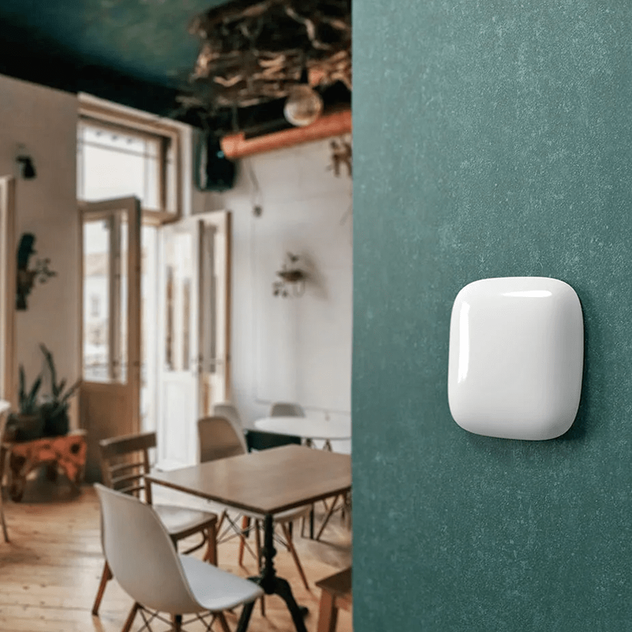 Sand square porcelain wall motion sensor by Katy Paty