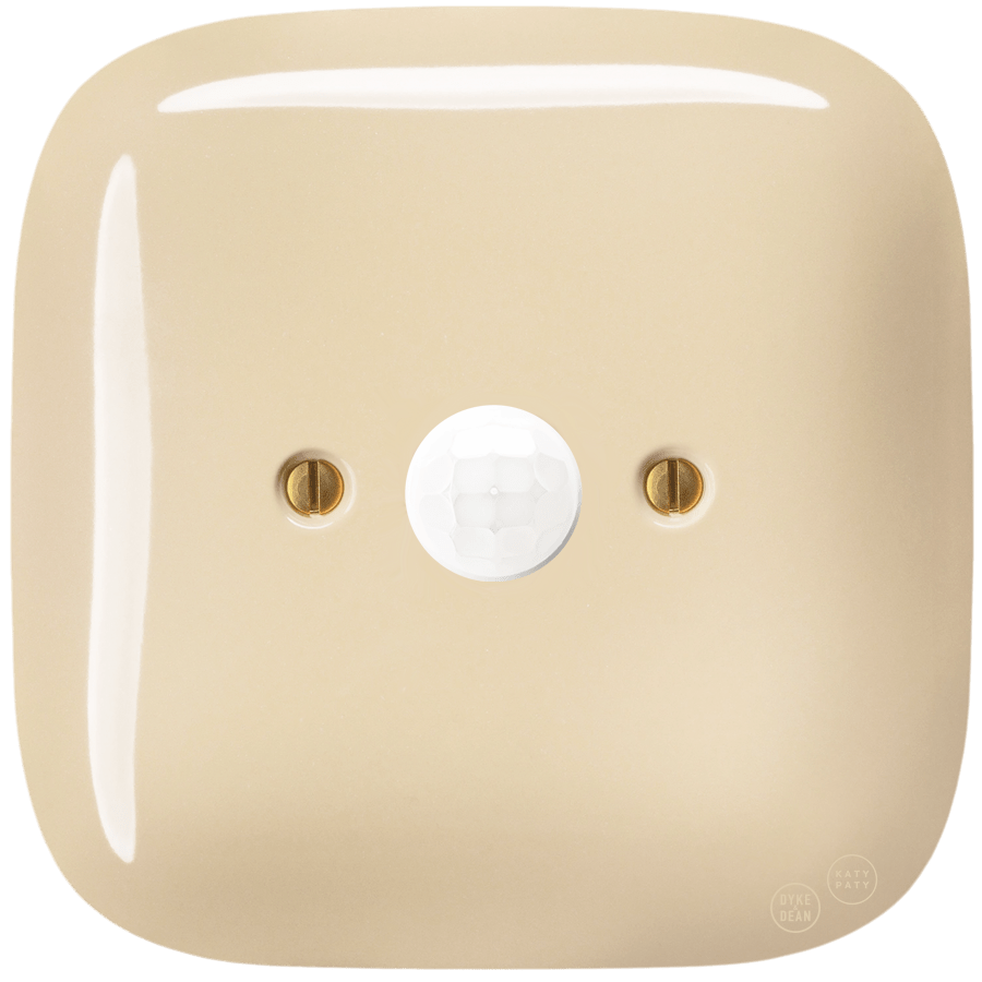 Sand square porcelain wall motion sensor by Katy Paty