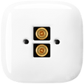 White square porcelain wall speaker socket by Katy Paty