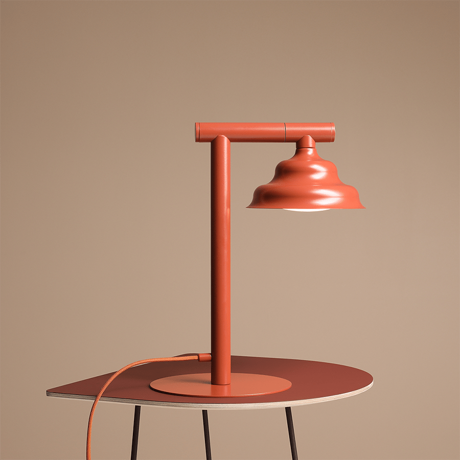 WAVE ENERGETIC TABLE LIGHT RED - DYKE & DEAN