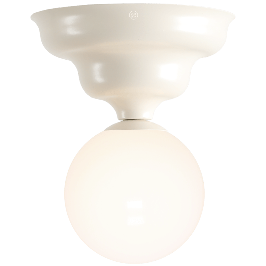 WAVE FIXED CEILING LIGHT CREAM SMALL - DYKE & DEAN