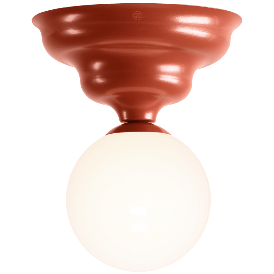 WAVE FIXED CEILING LIGHT RED SMALL - DYKE & DEAN
