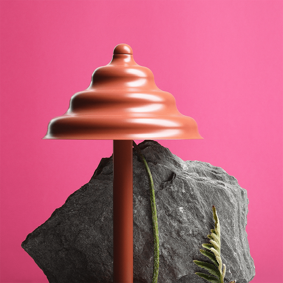 WAVE TABLE LIGHT RED - DYKE & DEAN