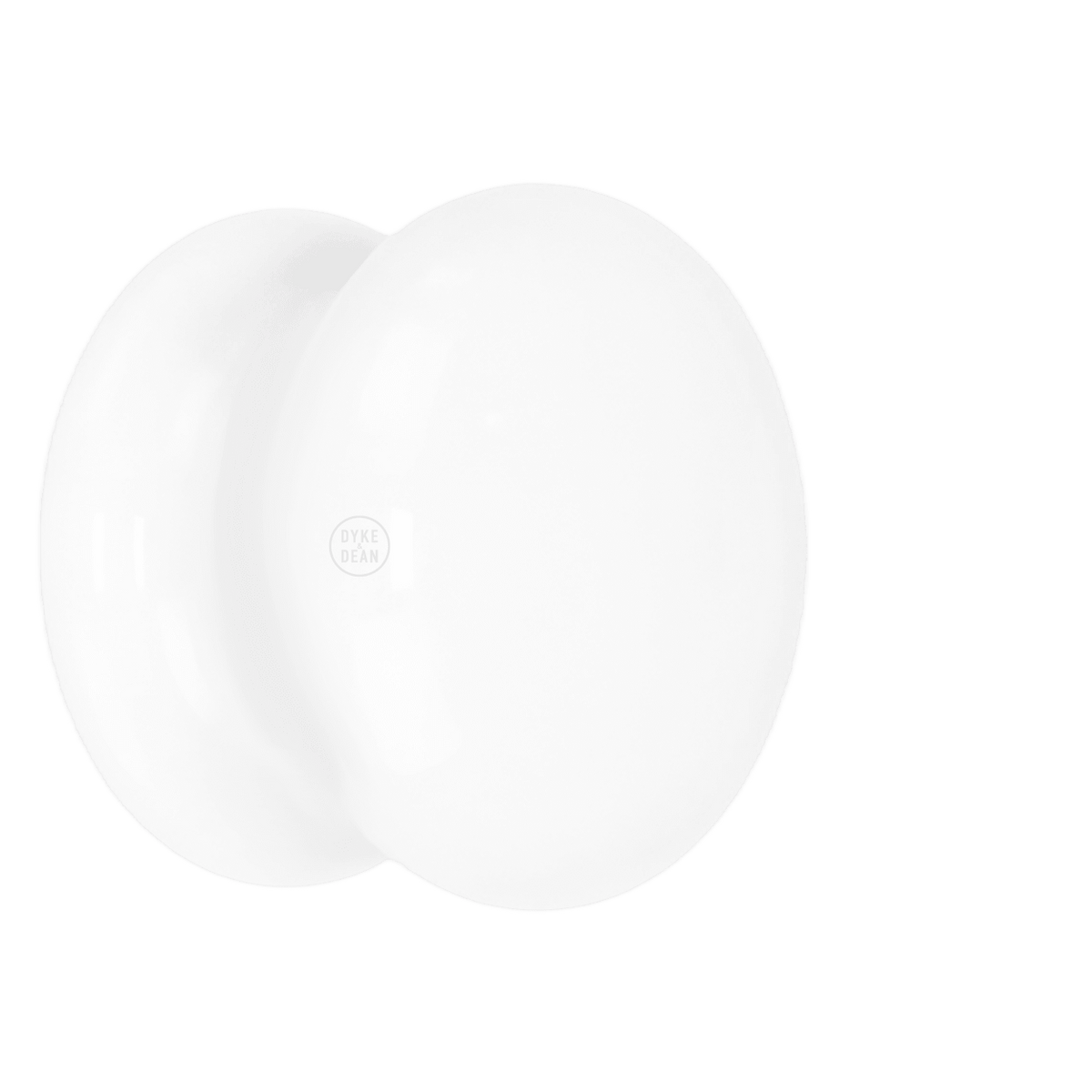 WHITE PORCELAIN DOOR KNOBS - DYKE & DEAN