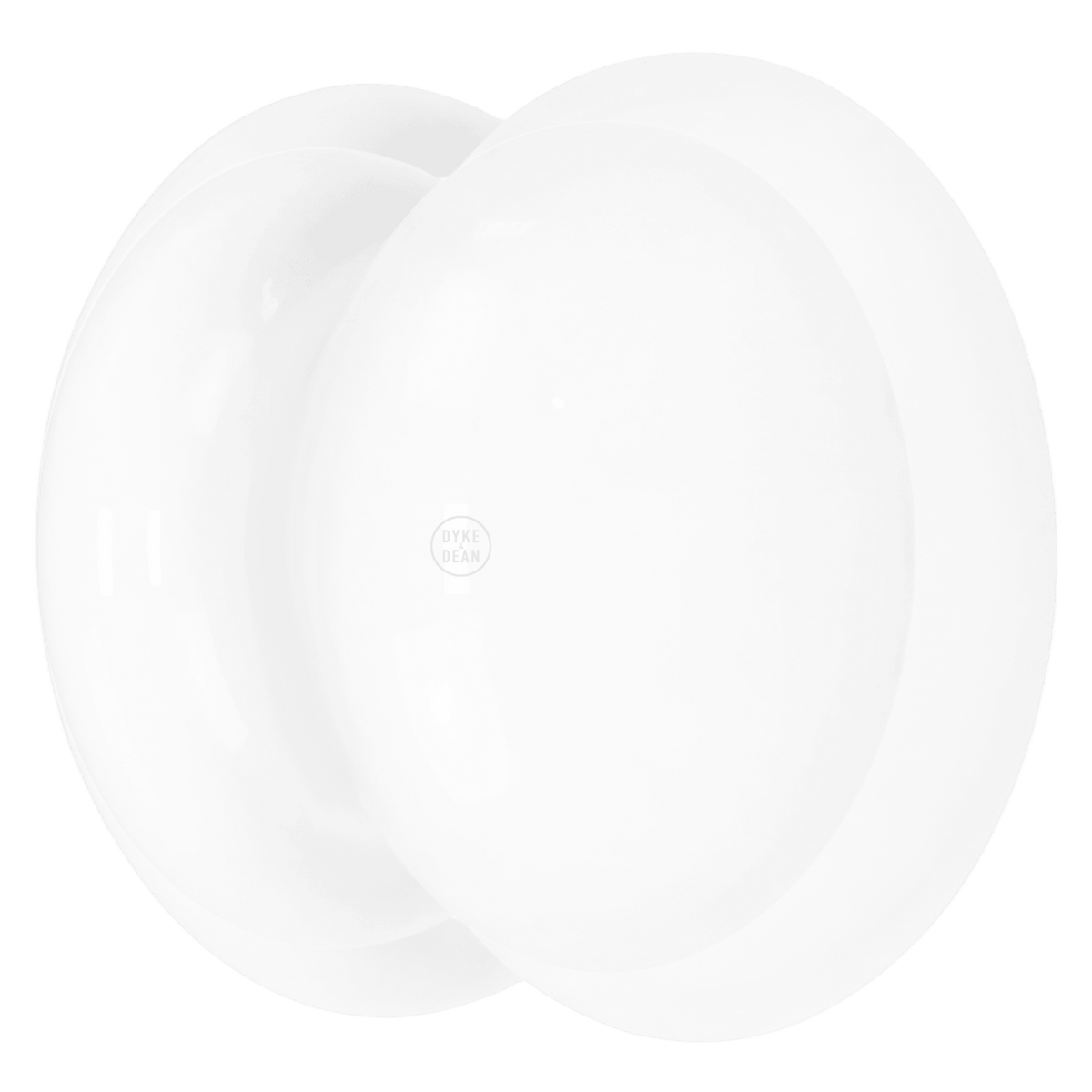 WHITE PORCELAIN DOOR KNOBS - DYKE & DEAN