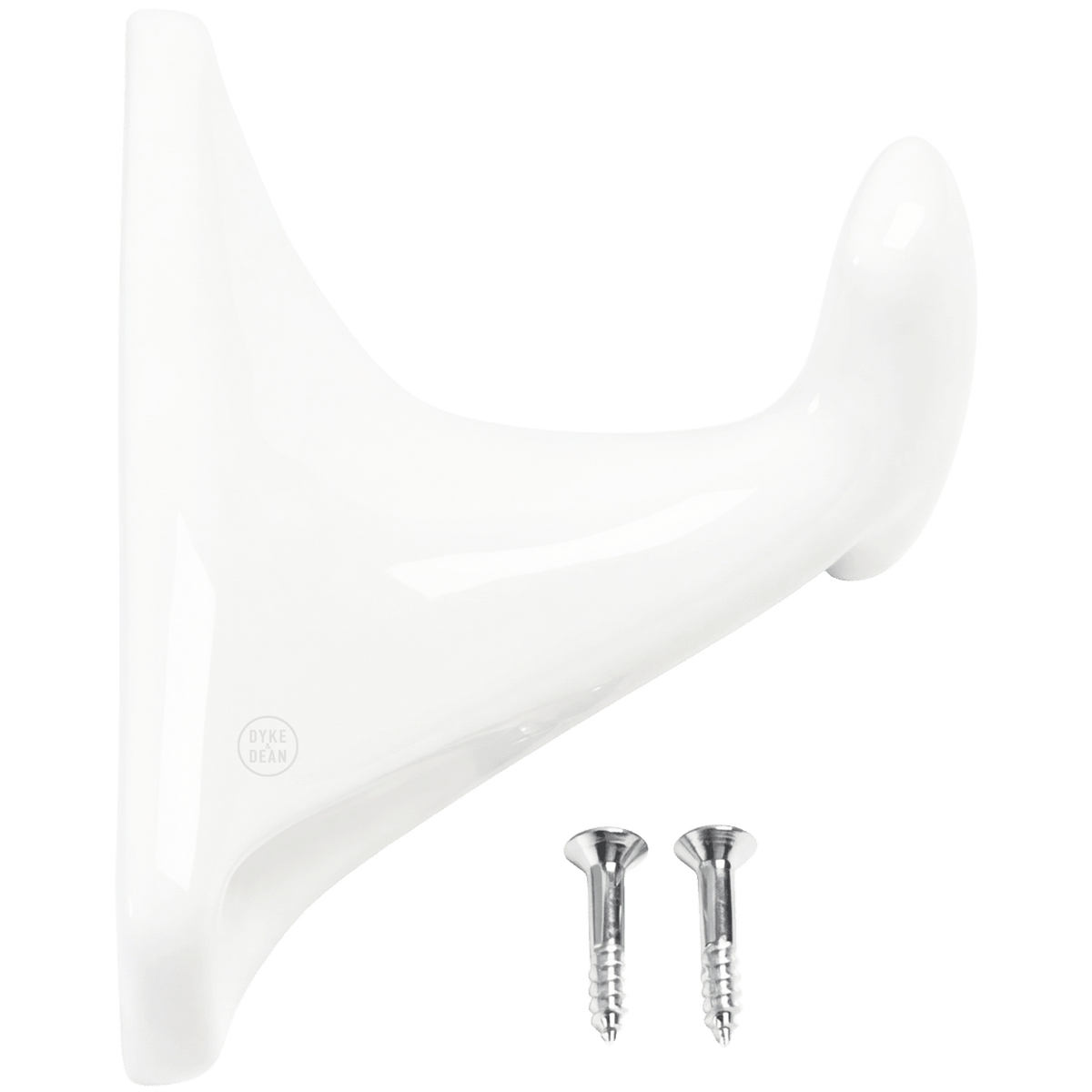WHITE PORCELAIN WALL HOOK - DYKE & DEAN