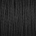 Black twisted fabric-covered lighting cable close-up