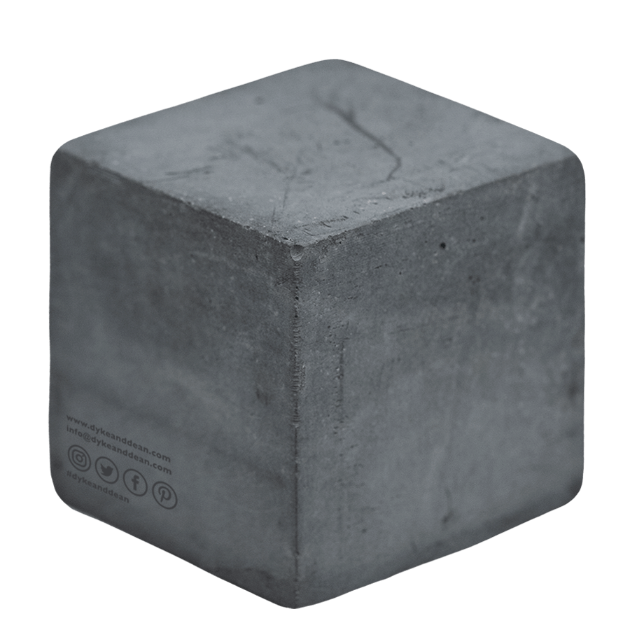 CONCRETE CYLINDER CEILING LIGHT GREY - DYKE & DEAN