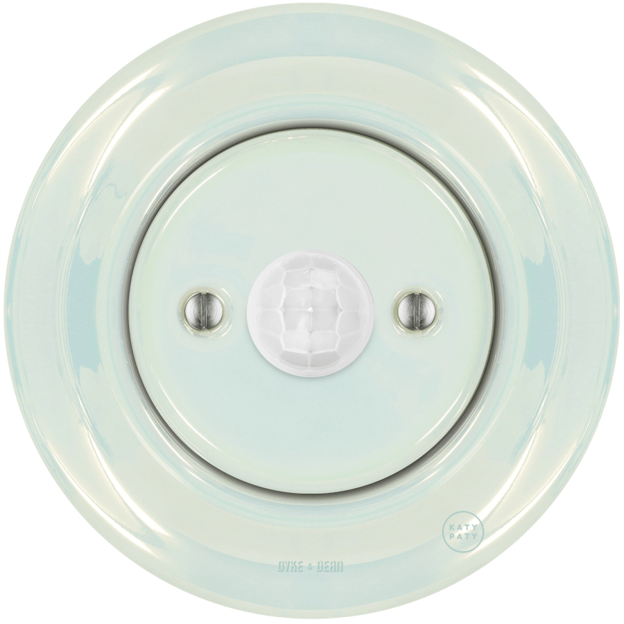 Concha porcelain wall motion sensor by Katy Paty