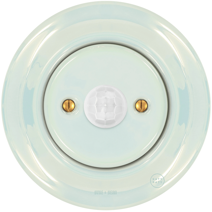 Concha porcelain wall motion sensor by Katy Paty