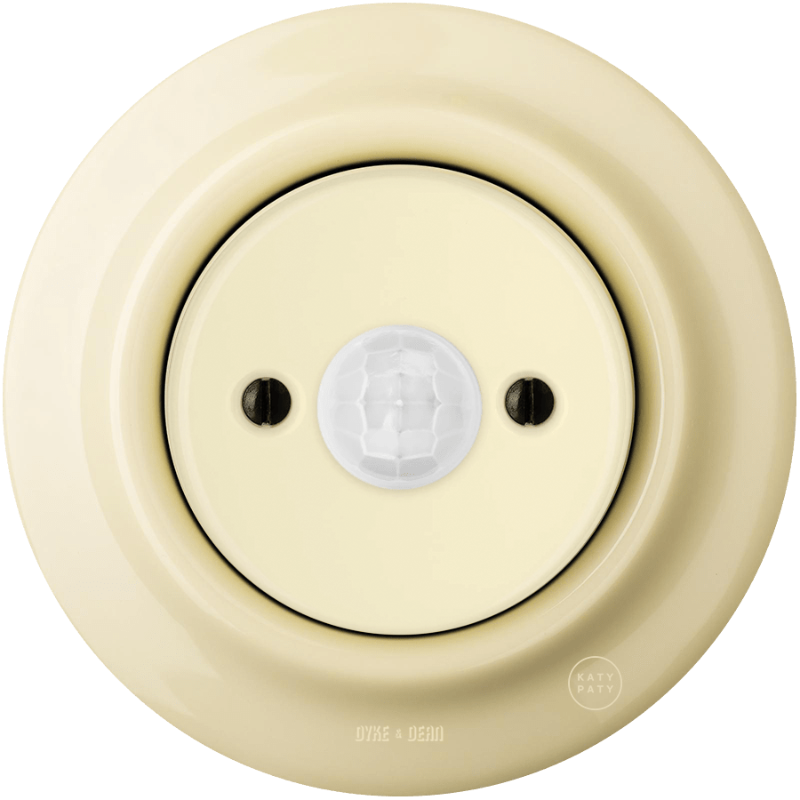 Vanilla porcelain wall motion sensor by Katy Paty