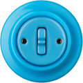 Azure porcelain toggle wall light switch by Katy Paty
