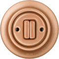 Copper porcelain double wall light switch by Katy Paty