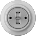 Grey porcelain toggle wall light switch by Katy Paty