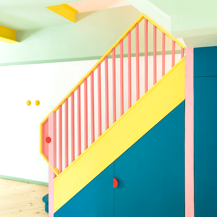 Salmon porcelain PC and USB data wall socket by Katy Paty