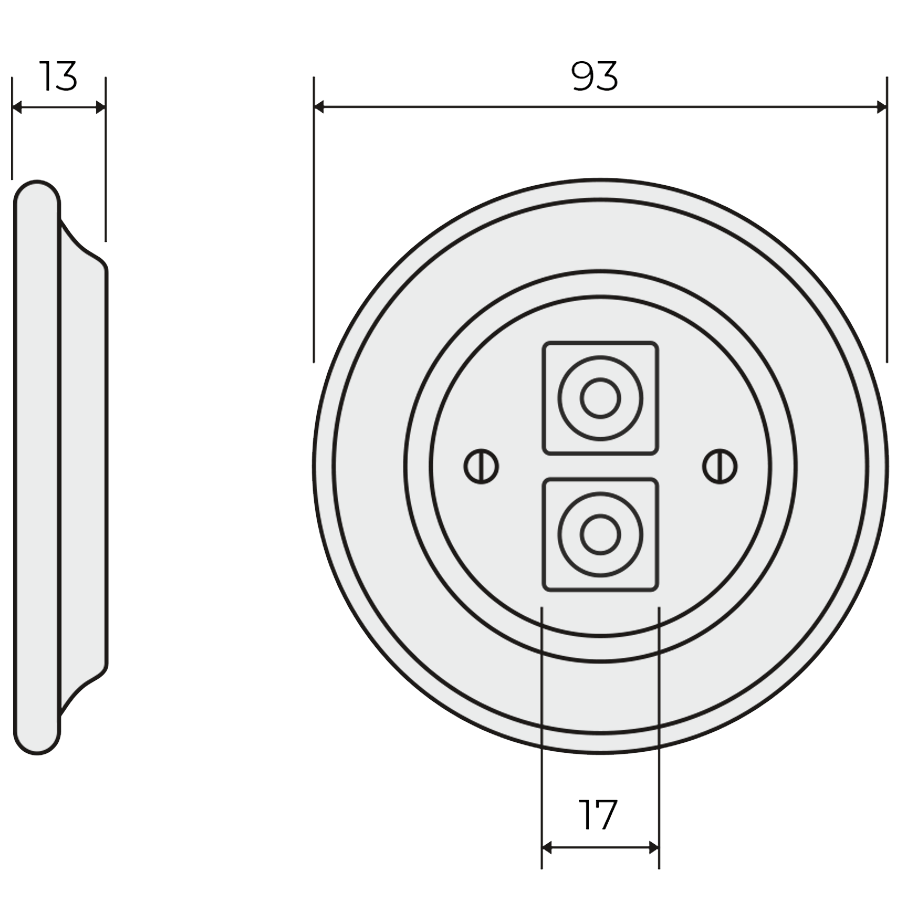 Vanilla porcelain wall speaker socket by Katy Paty